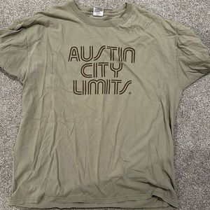 Austin City Limits green t-shirt